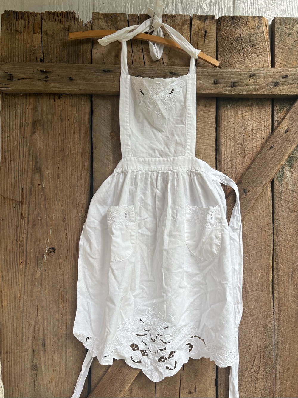 Vintage white Apron